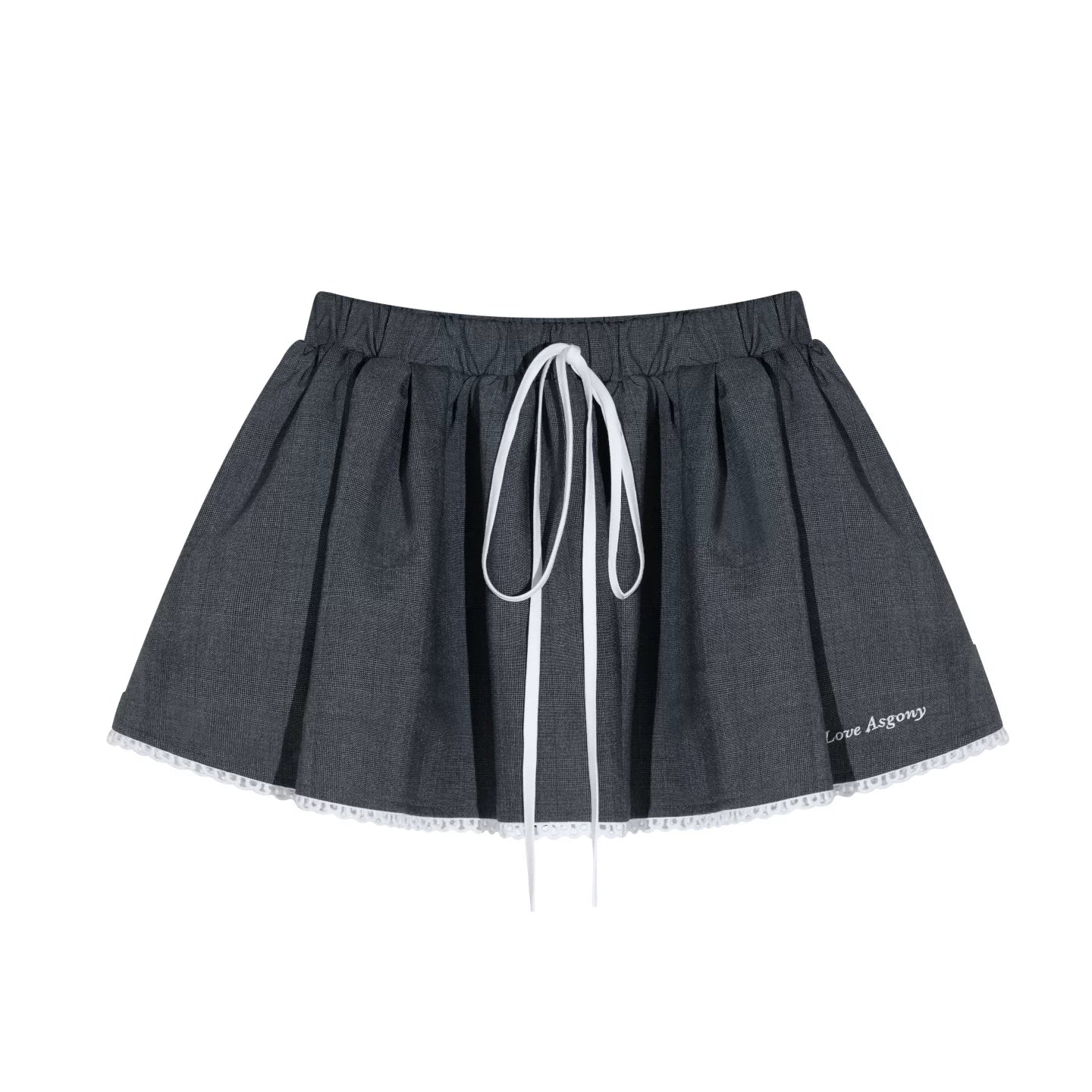 Lace Floral Gray Jacket Skirt Set-Up