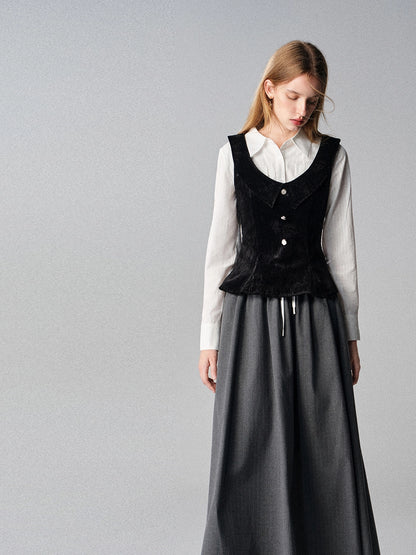 Mountains Seas Nordic French Retro Vest