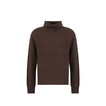 High Cashmere Wool Tricolor Knit Top