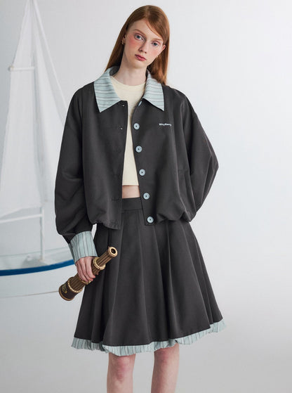 Lapel Slouchy Bud Coat