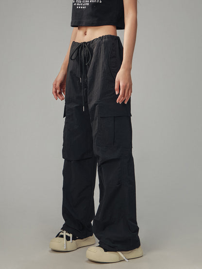 Retro Workwear Loose Pants