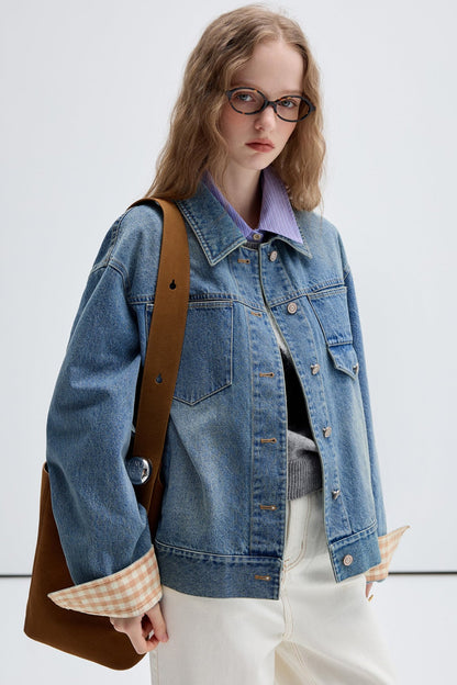 Retro Washed Loose Denim Jacket