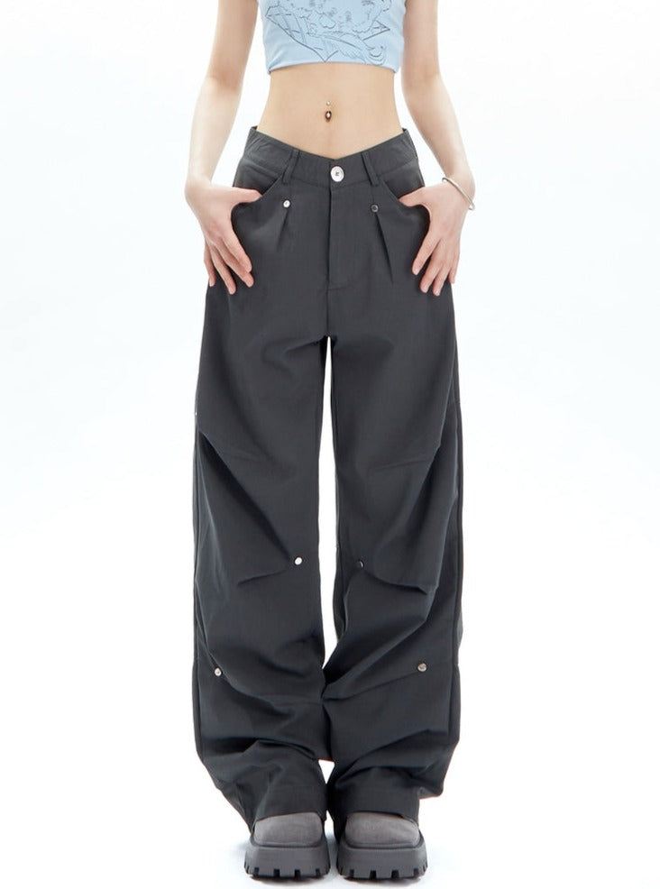 American Low Sized Loose Straight Leg Pants