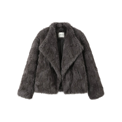 Retro Eco-Friendly Fur Coat