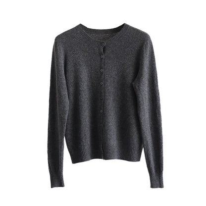 Multi-Color Snowflake Knitted Cardigan