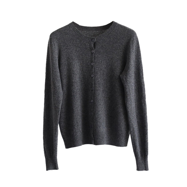 Multi-Color Snowflake Knitted Cardigan