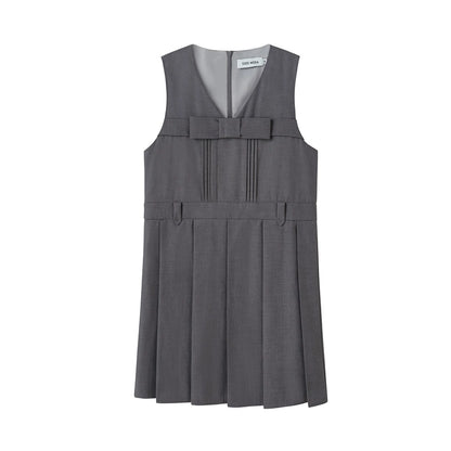 V-Neck Sleeveless Vest Dress