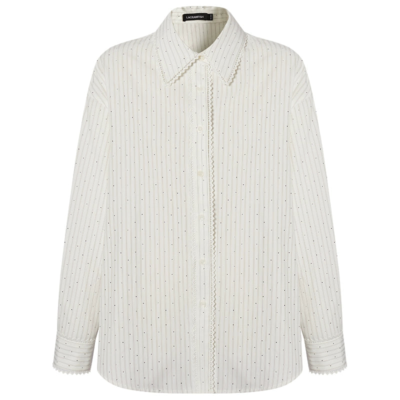 Striped Three-Piece Shirt And Pants Set-Up