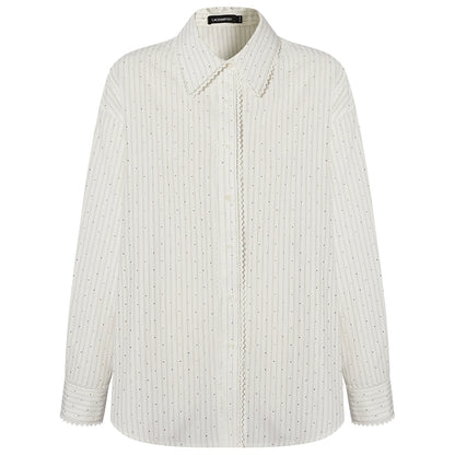 Striped Three-Piece Shirt And Pants Set-Up