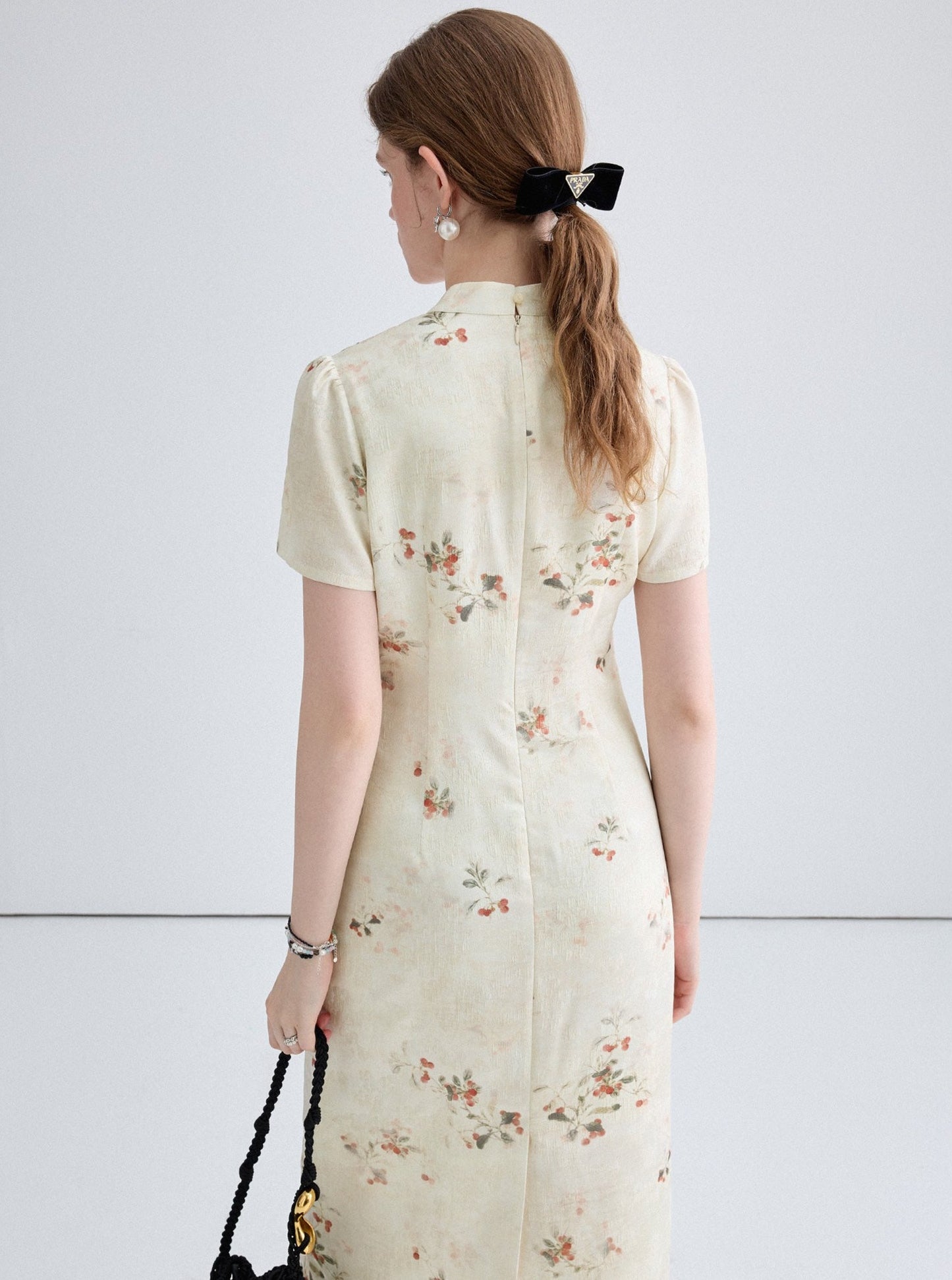 Floral Cheongsam Dress