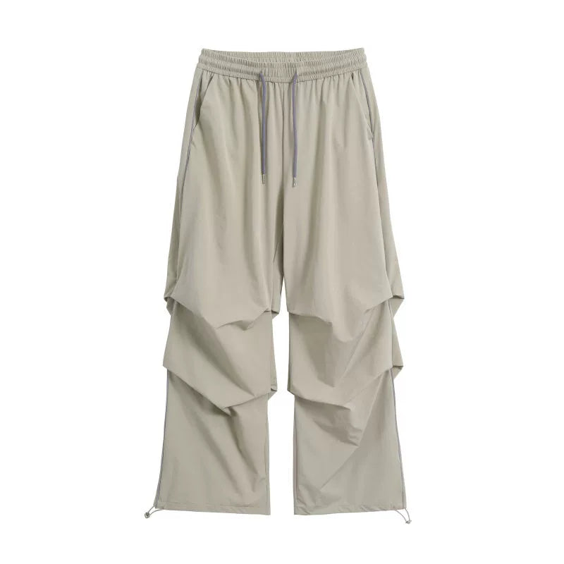 Retro Paratrooper Wide-Leg Cargo Pants