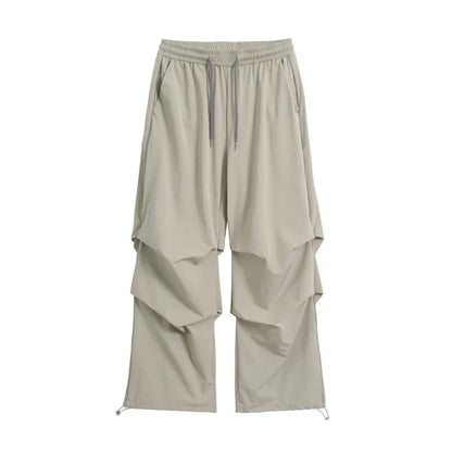 Retro Paratrooper Wide-Leg Cargo Pants