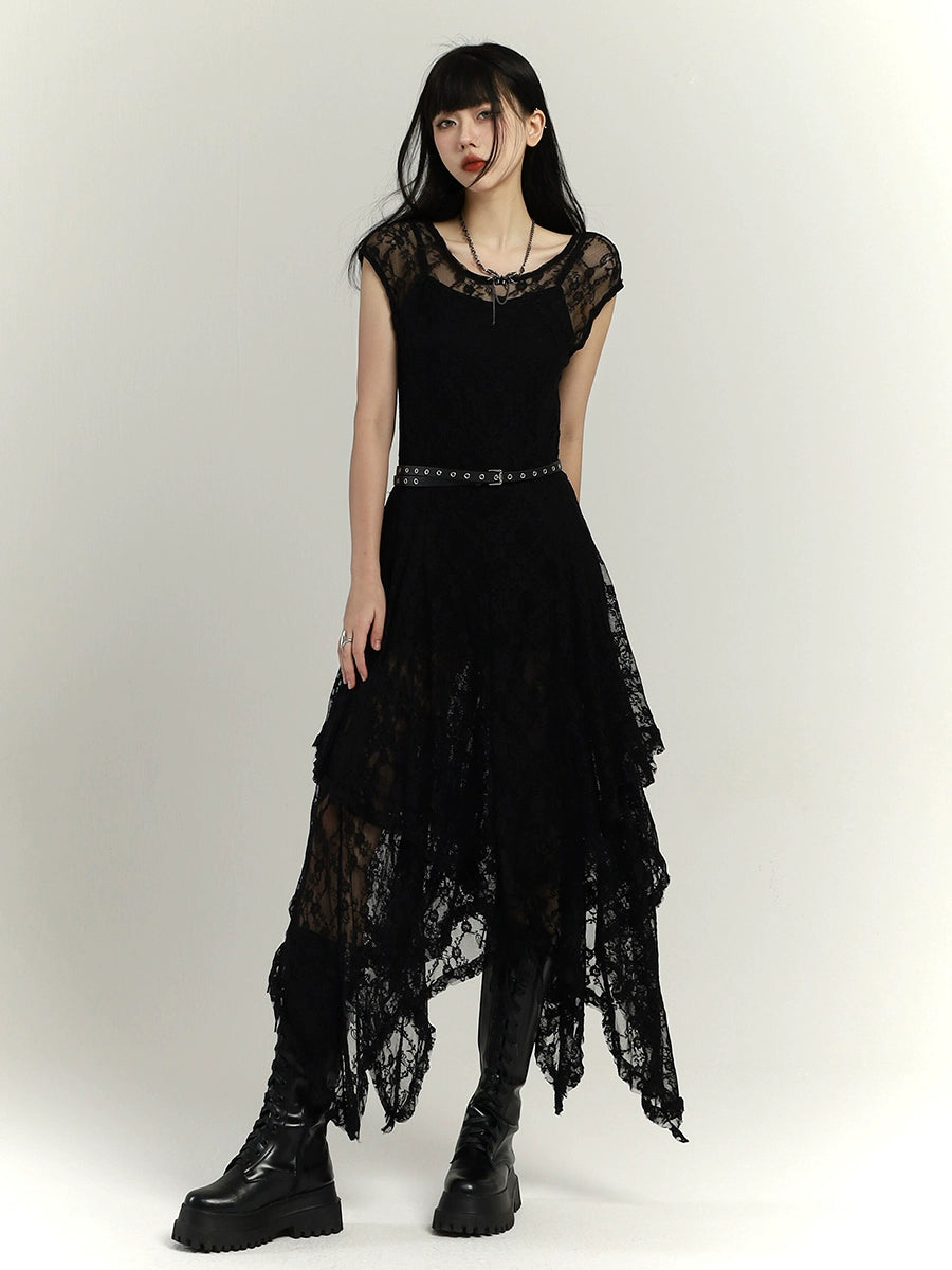 Royal Sister Style French Retro Lace Dress