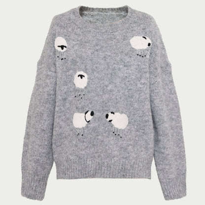 Wool Beaded Knit Sweater