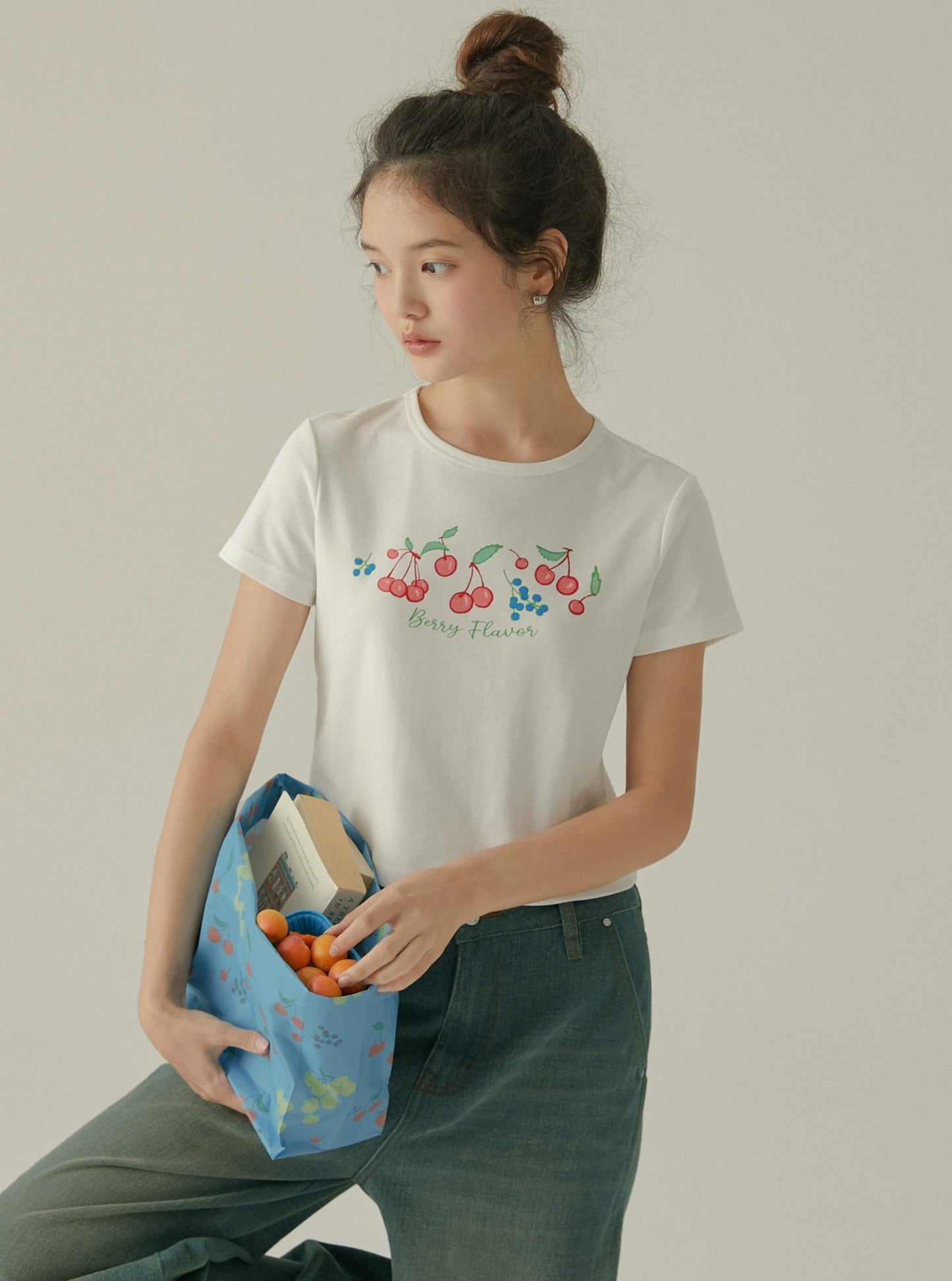 Berry Print Casual T-Shirt