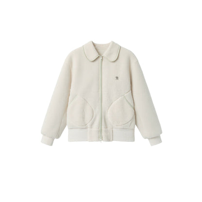 Japanese Retro Lamb Wool Jacket