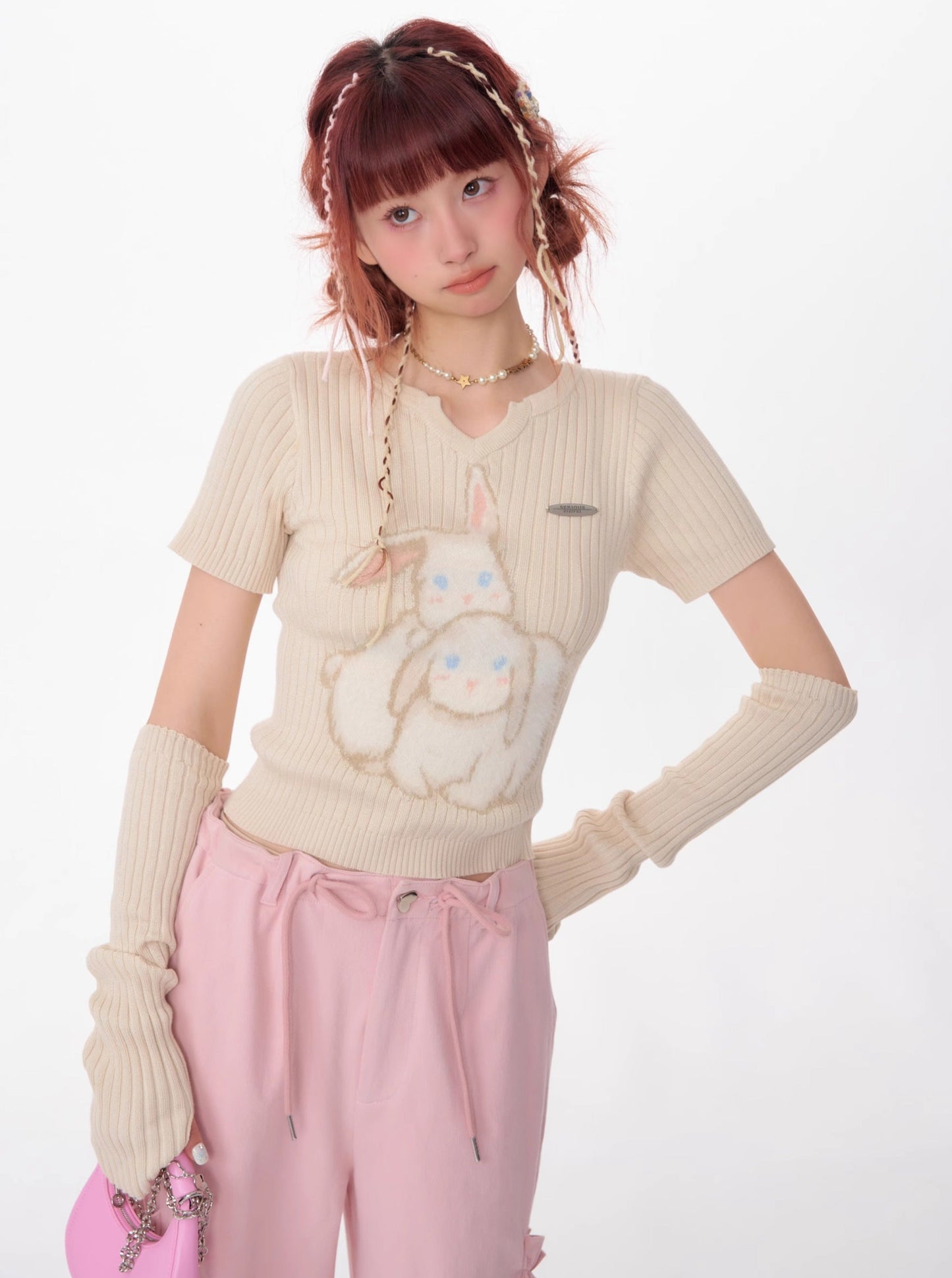 Retro Bunny Sleeve Top