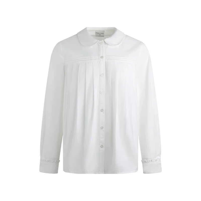 Pure Cotton Pleated Blouse
