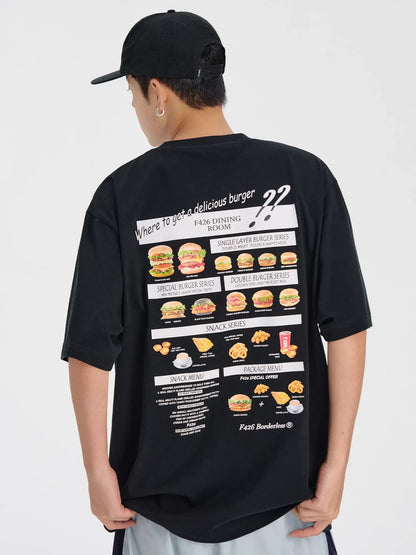 Fun Hamburger Couple T-Shirt