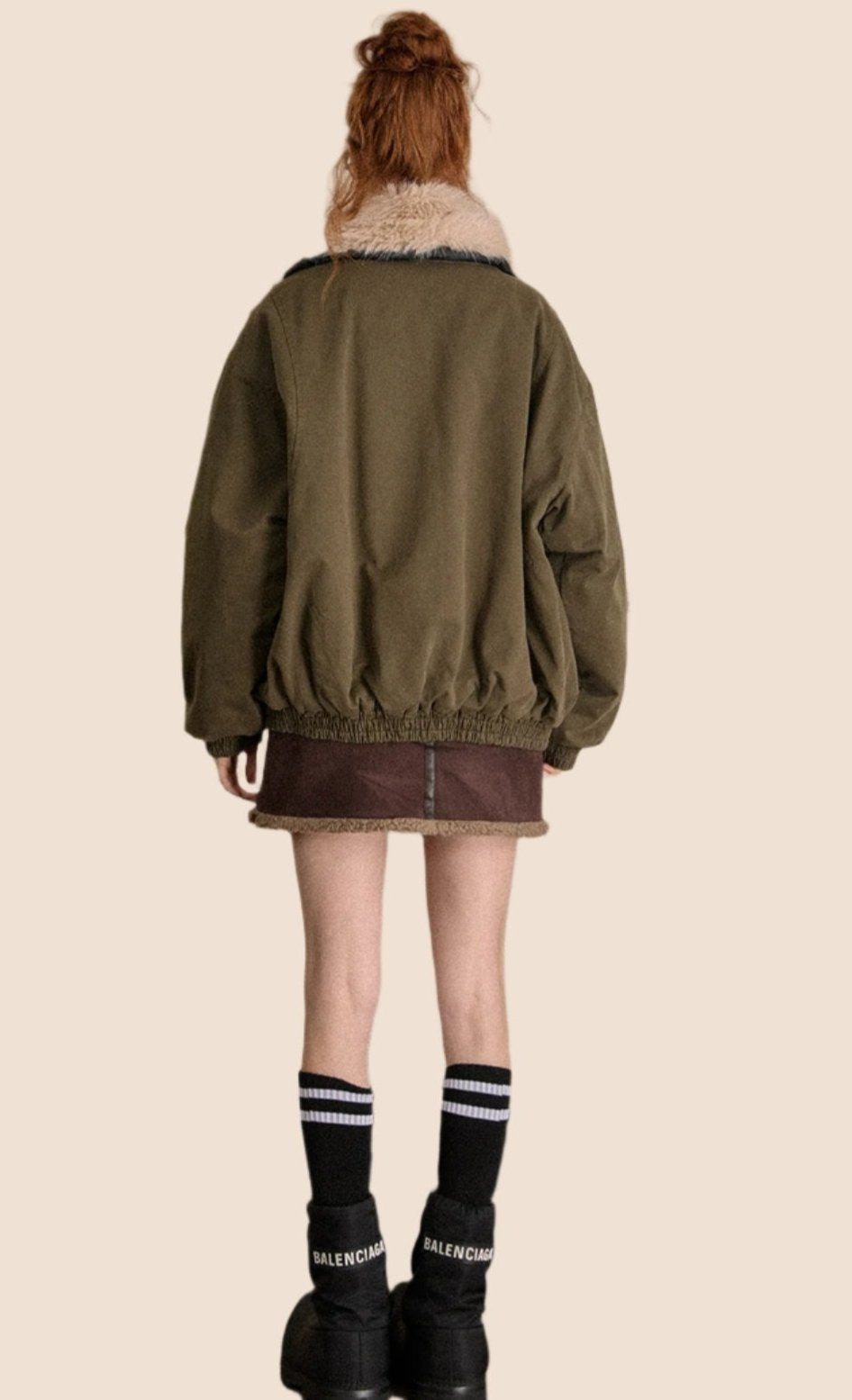 Green Wool Baseball Jacket