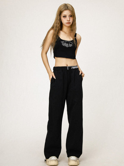 Stitched Waistband Sweatpants