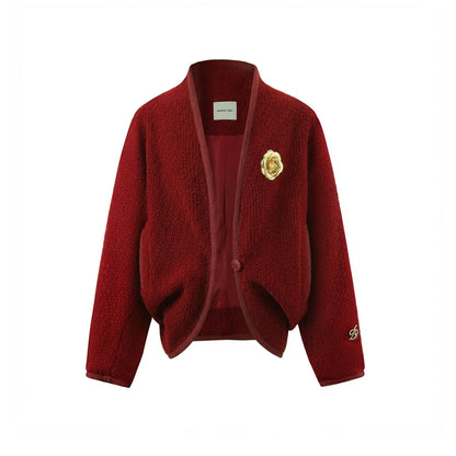 Batwing Wool Cocoon Coat Set-Up