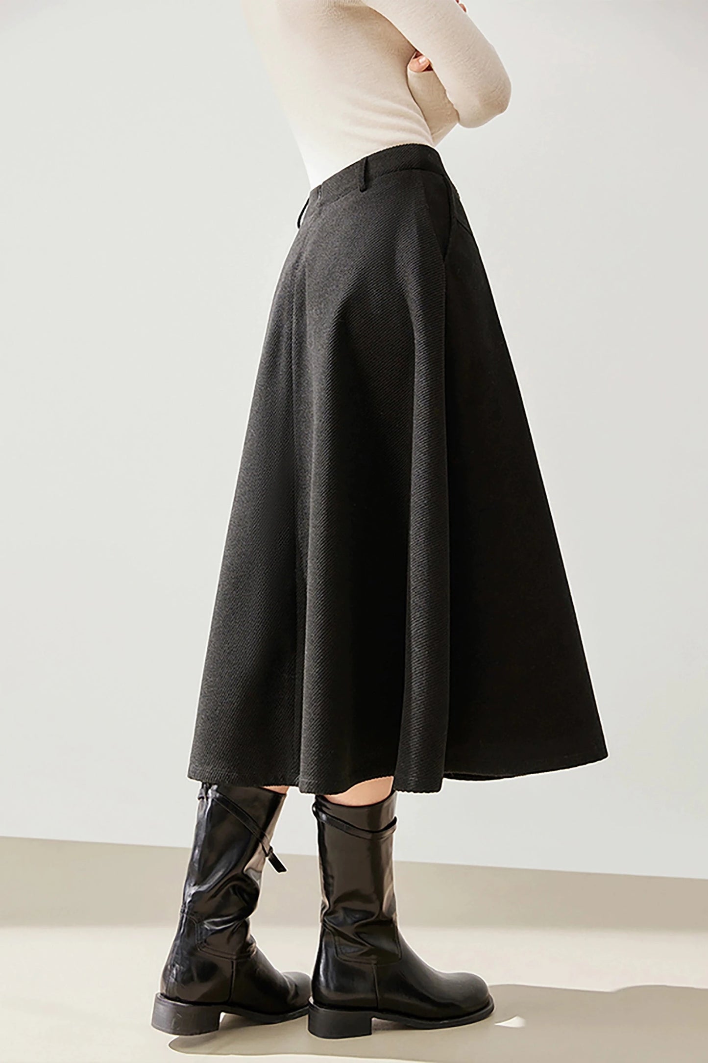 Temperament Mid-length A-line Skirt