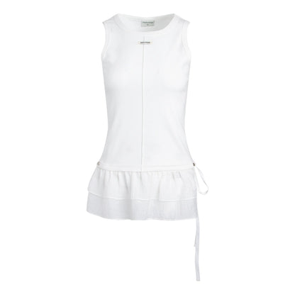 Detachable Lace Stitched Tank Top