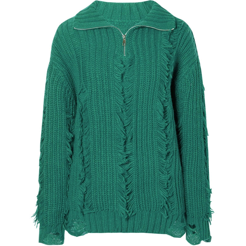 Soft Waxy Knit Sweater