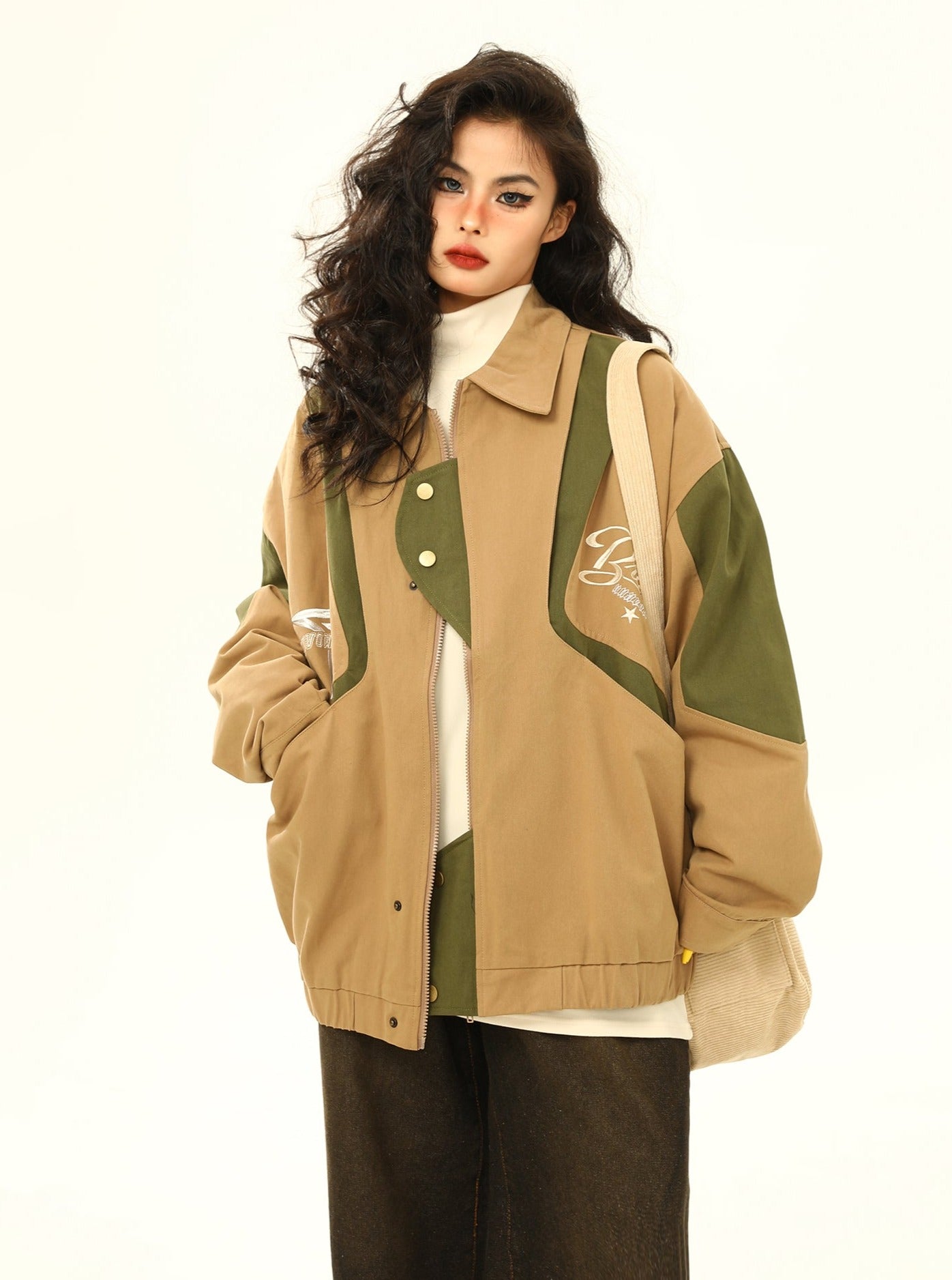 American cargo retro lapel jacket