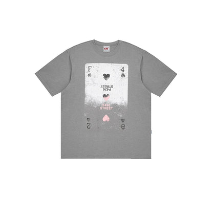 Gradient Poker Print T-Shirt