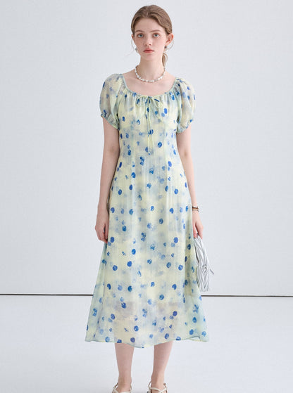 Polka Dot Design Long Dress