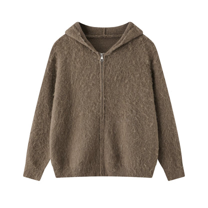 American Loose Hoodie Cardigan