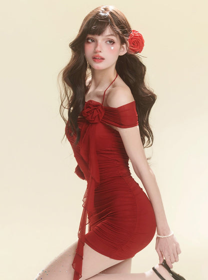 Pure Desire Red Hip Dress