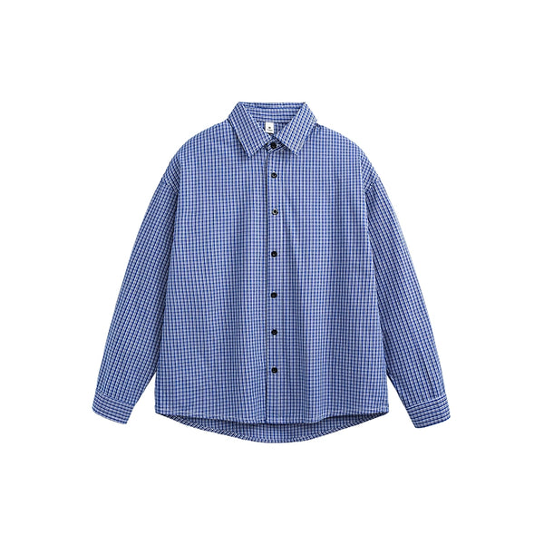 Vintage Plaid Lapel Shirt & Top Set-Up