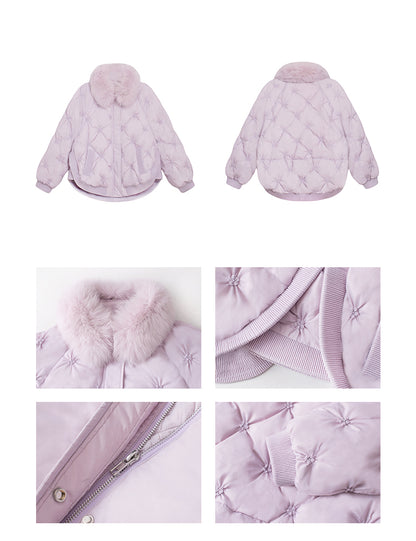 duck down fluffy jacket