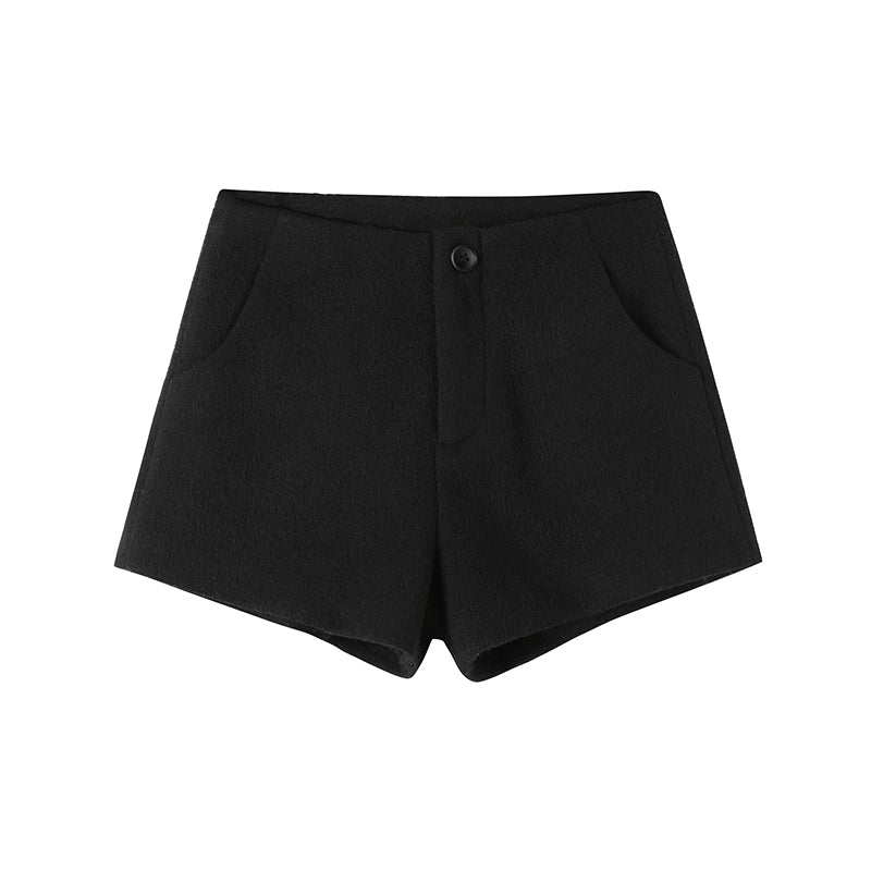 Fur Collar Thickened Woolen Coat Set-Up