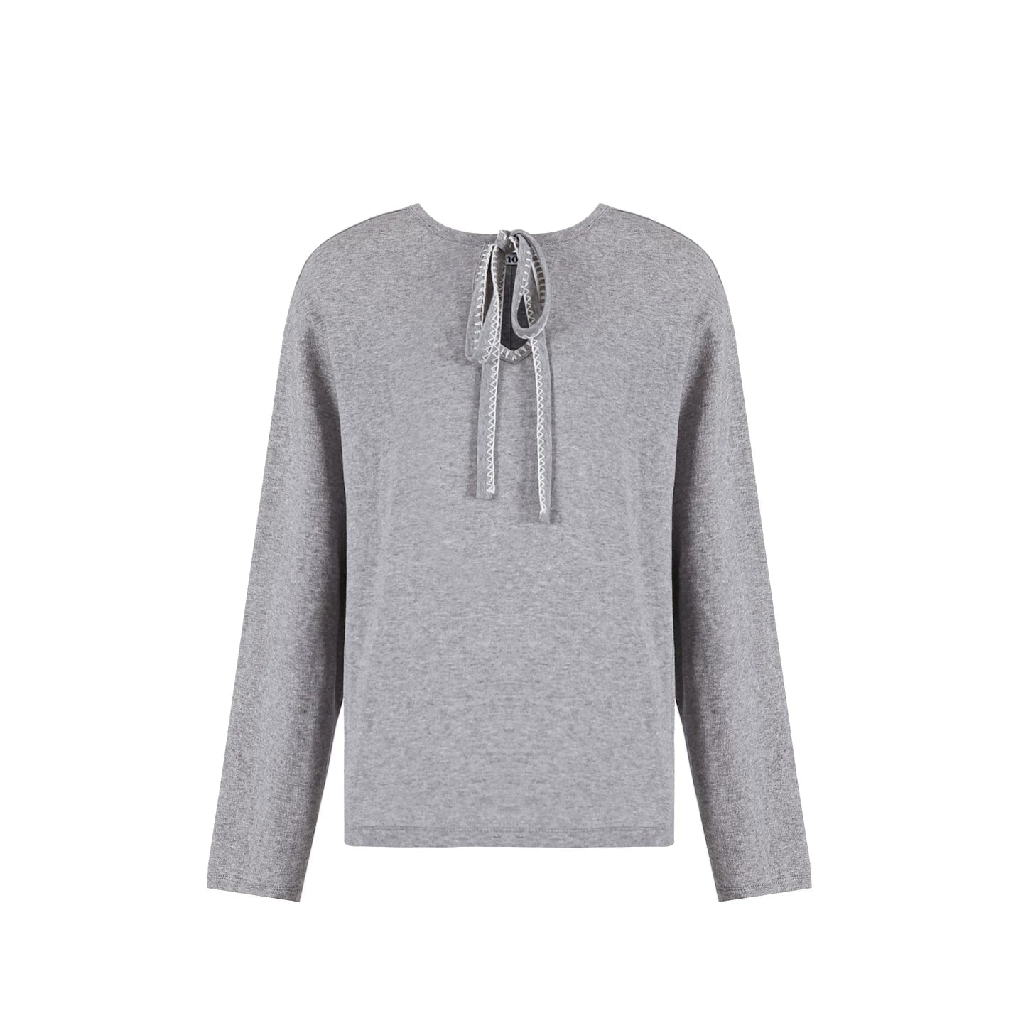 Color-Blocked Tie-Up Top