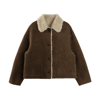 Color-Blocked Reversible Wool Jacket