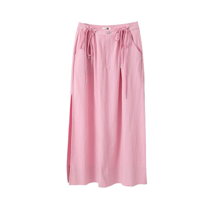 Original Design Casual Slit Maxi Skirt