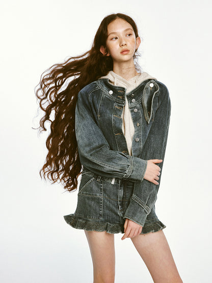 Wasteland Blue Denim Mini Skirt