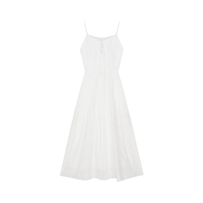 Heavy Industry Jacquard White Dress Set