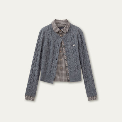 Sunset Pine Forest Wool Sweater