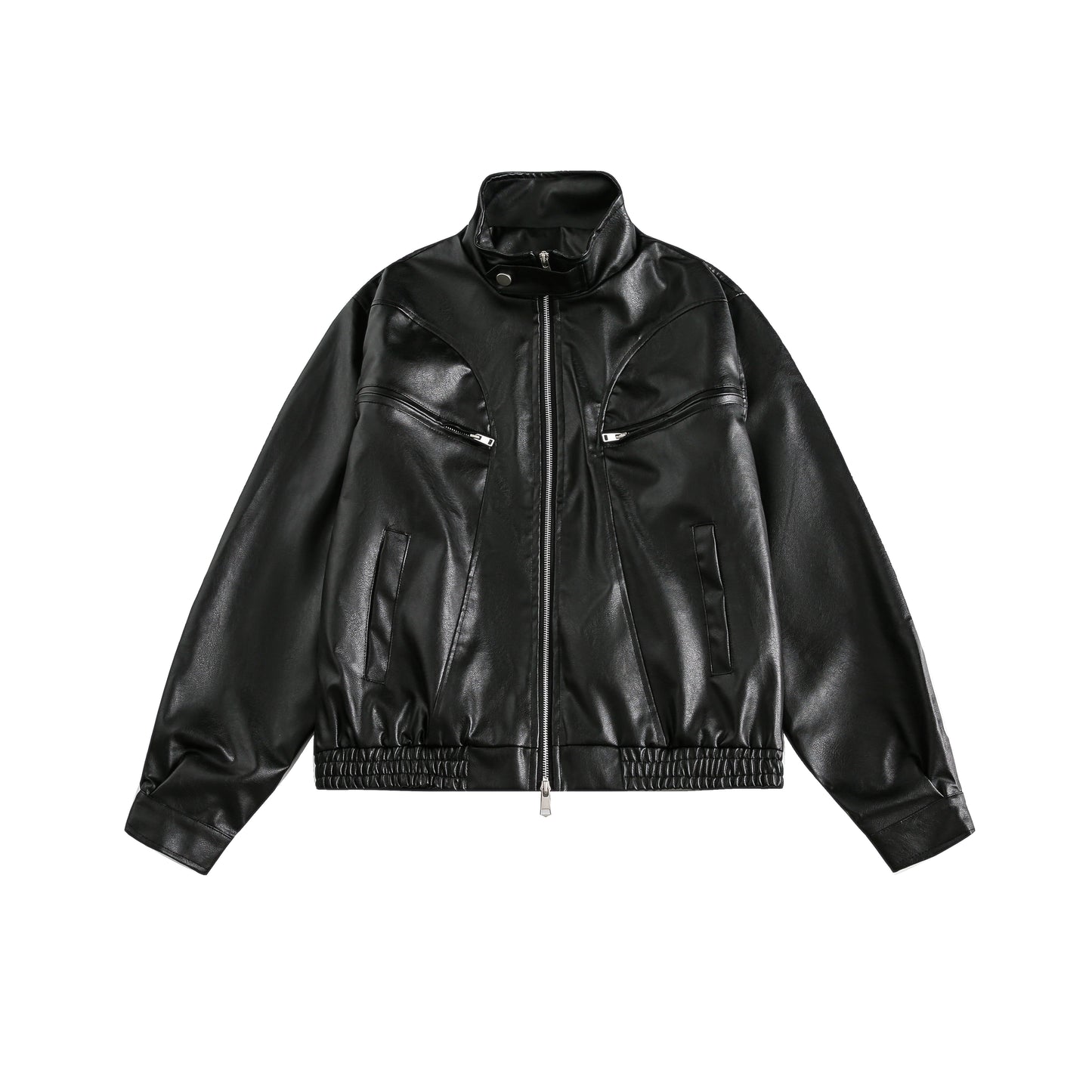 Retro Chain PU Leather Biker Jacket