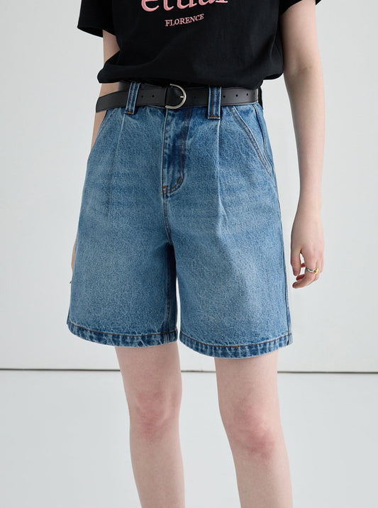 Retro Straight Split Mid Pants