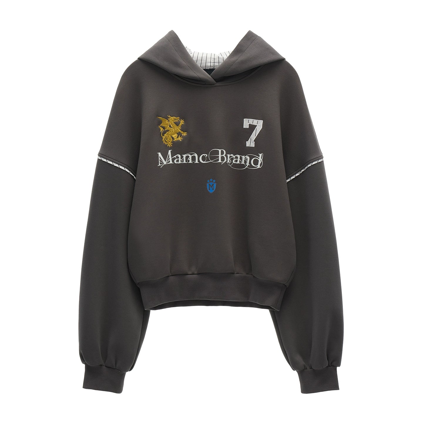 American Patchwork Hooded Sweatshirt