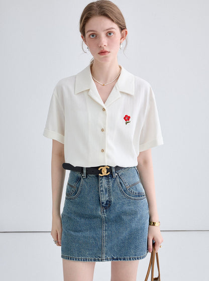 Retro Slim Denim Hip Skirt