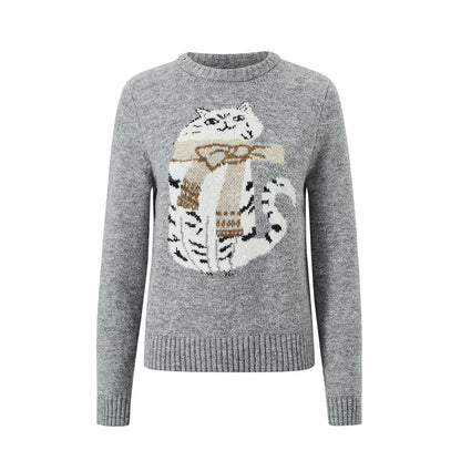 Kitten Crew Neck Sweater