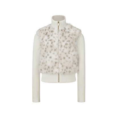 Leopard Print Patchwork Jacket