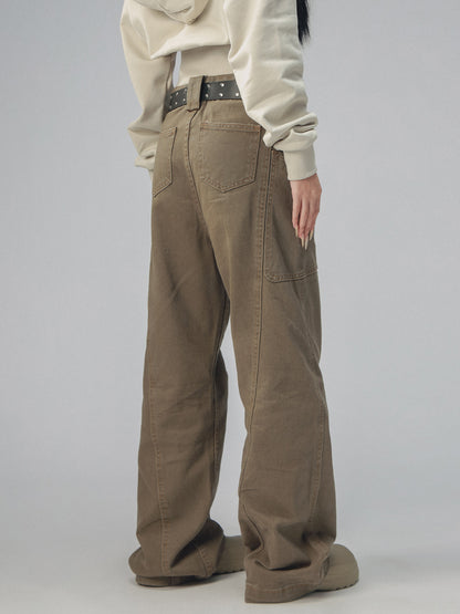 Amerikanische Vintage Brown -Mailardhose